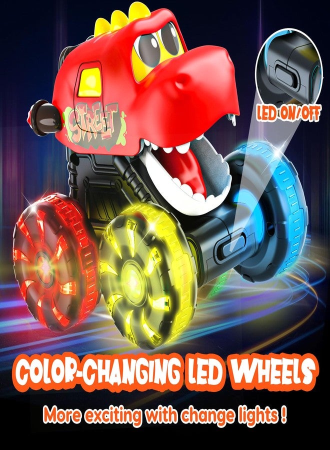 Tsomtto Monster Truck Toys Dinosaur Cars for Toddlers 1-3, Press and Go Cars Truck Toys for 1 2 3 4 5 Year Old Boys Girls Gift, Light Up Boy Toy Dinosaur Cars for 2 3 4 One Two Year Old Boy Birthday Gifts - Image 2